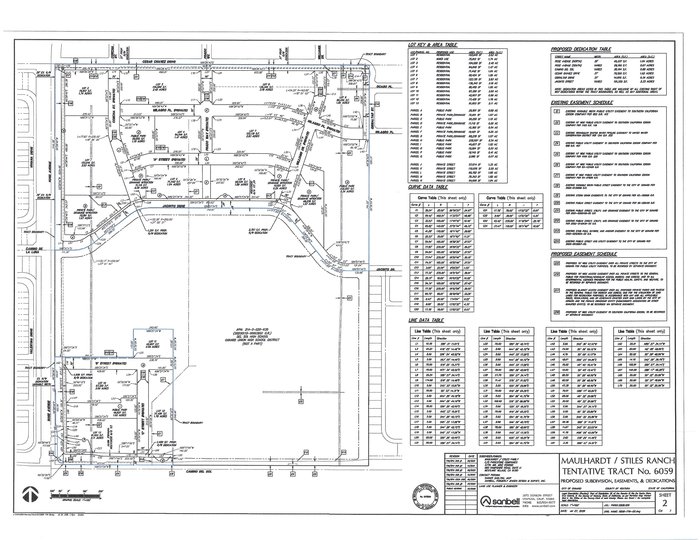Proposed subdivision, easements and dedications