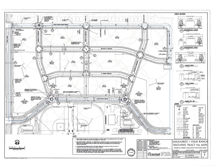 Conceptual sewer, circulation and fire access plan